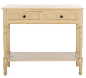 Safavieh Samantha 2 Drawer Console Natural 35.8" x 13.8" x 29.5"