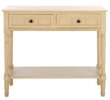 Safavieh Samantha 2 Drawer Console Natural 35.8" x 13.8" x 29.5"