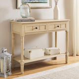 Safavieh Samantha 2 Drawer Console Natural 35.8" x 13.8" x 29.5"