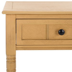 Safavieh Samantha 2 Drawer Console Camel 35.8" x 13.8" x 29.5"
