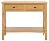 Safavieh Samantha 2 Drawer Console Camel 35.8" x 13.8" x 29.5"