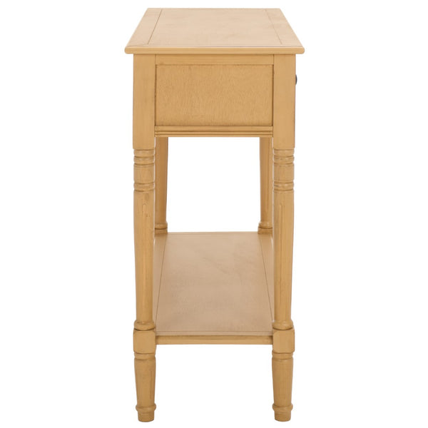 Safavieh Samantha 2 Drawer Console Camel 35.8" x 13.8" x 29.5"