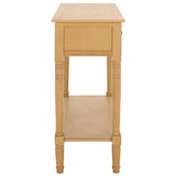 Safavieh Samantha 2 Drawer Console Camel 35.8" x 13.8" x 29.5"