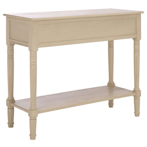 Safavieh Samantha Console Table – Rustic Charm With Classic Turned Legs And Carved Details For Any Space Sand Solid Wood,Mdf,Aluminum Alloy Amh5710j