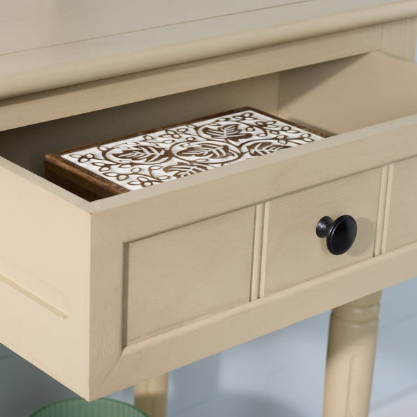 Safavieh SAMANTHA Console Table - Timeless Country Elegance with Classic Design for Entryway or Living Room Sand AMH5710J