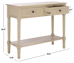 Safavieh SAMANTHA Console Table - Timeless Country Elegance with Classic Design for Entryway or Living Room Sand AMH5710J