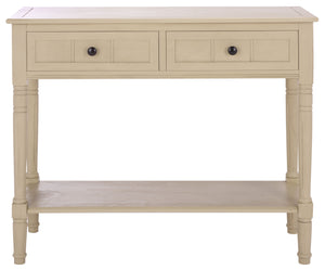 Safavieh Samantha Console Table – Rustic Charm With Classic Turned Legs And Carved Details For Any Space Sand Solid Wood,Mdf,Aluminum Alloy Amh5710j