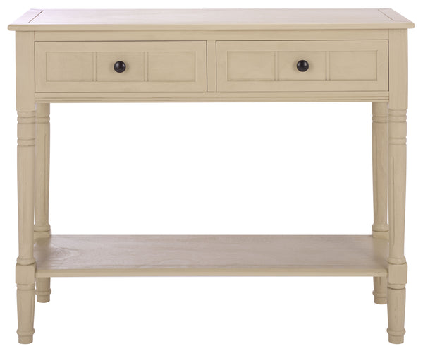 Safavieh Samantha Console Table – Rustic Charm With Classic Turned Legs And Carved Details For Any Space Sand Solid Wood,Mdf,Aluminum Alloy Amh5710j