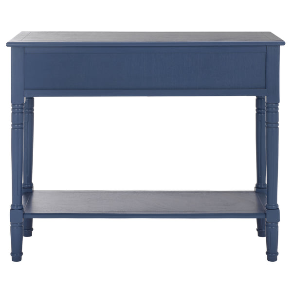 Safavieh Samantha Console Table – Rustic Charm With Classic Turned Legs And Carved Details For Any Space Blue Solid Wood,Mdf,Aluminum Alloy Amh5710k