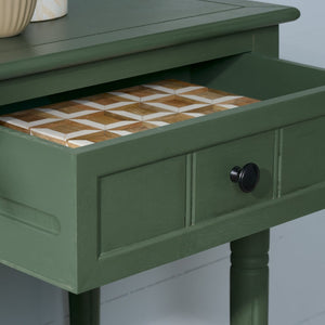 Safavieh SAMANTHA Console Table - Timeless Country Elegance with Classic Design for Entryway or Living Room Dusty Green AMH5710L