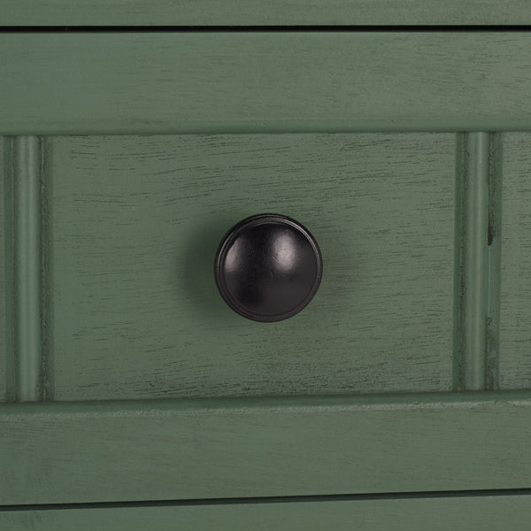 Safavieh Samantha Console - Rustic Dusty Green Pine Wood Beauty With Elegant Carved Details For Your Home Dusty Green Solid Wood,Mdf,Aluminum Alloy Amh5710l