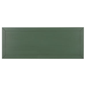 Safavieh Samantha Console - Rustic Dusty Green Pine Wood Beauty With Elegant Carved Details For Your Home Dusty Green Solid Wood,Mdf,Aluminum Alloy Amh5710l