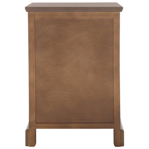 Safavieh Griffin Versatile 3-Drawer Side Table With Farmhouse Charm For Living Room, Bedroom, Or Entryway Sepia AMH5717B