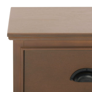 Safavieh Griffin Versatile 3-Drawer Side Table With Farmhouse Charm For Living Room, Bedroom, Or Entryway Sepia AMH5717B