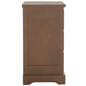 Safavieh Griffin Versatile 3-Drawer Side Table With Farmhouse Charm For Living Room, Bedroom, Or Entryway Sepia AMH5717B