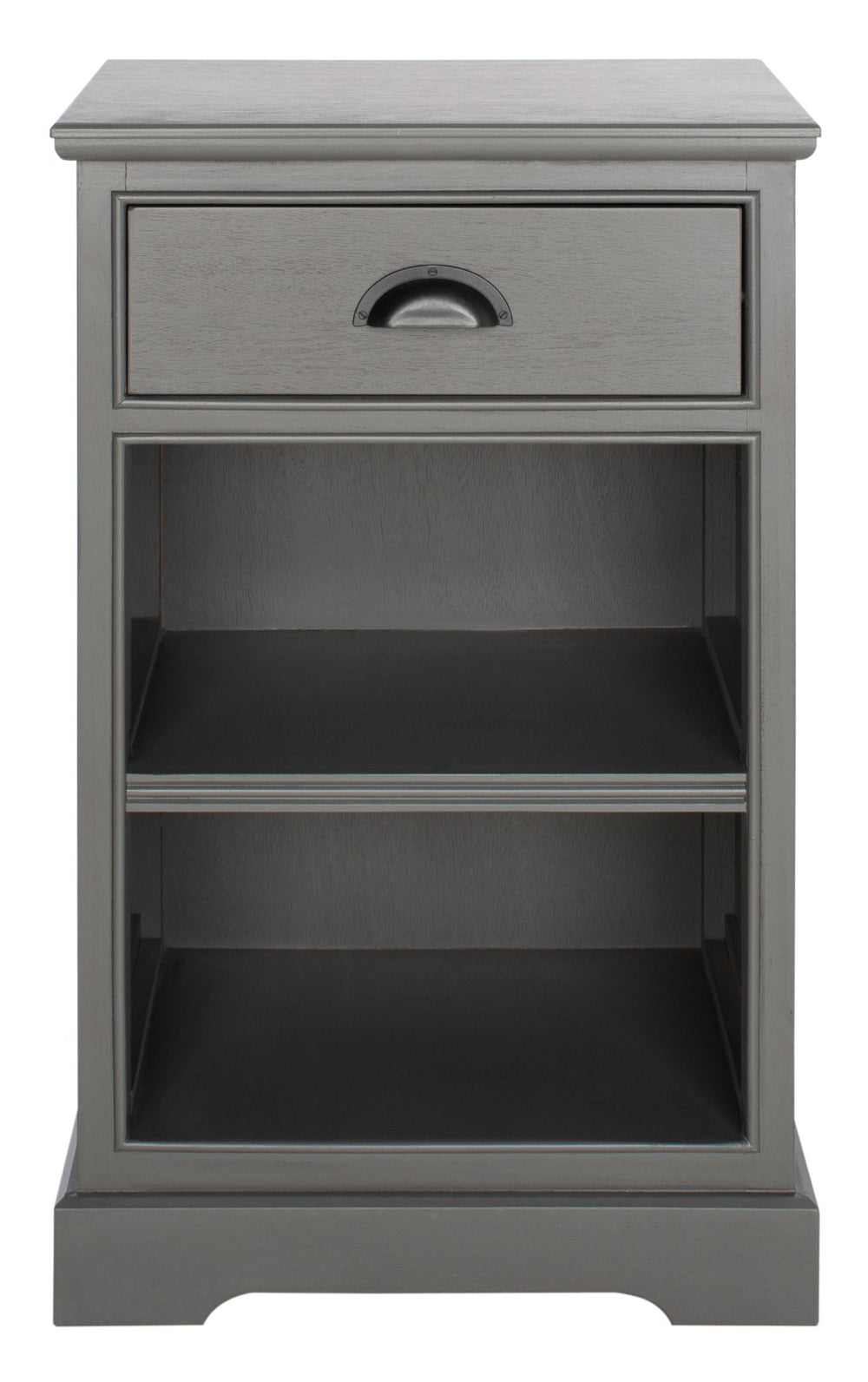 Safavieh Griffin One-Drawer Side Table In Soft Grey - Modern Cottage Charm For Versatile Home Décor AMH5719A