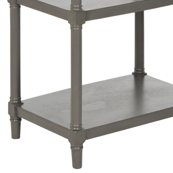 Safavieh Odessa 5-Tier Bookcase - Timeless Charm With Spindle Frame, Spacious Shelves For Stylish Organization Grey AMH5721A