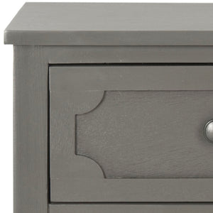 Safavieh Rosaleen Three Drawer Side Chest - French Farmhouse Elegance With Soft Grey Finish & Versatile Storage AMH5723A