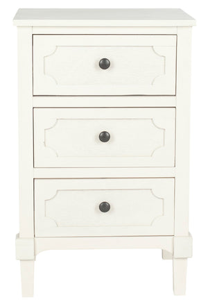 Safavieh Rosaleen Three Drawer Chest - Timeless French Farmhouse Accent Table For Stylish Storage Solutions AMH5723B