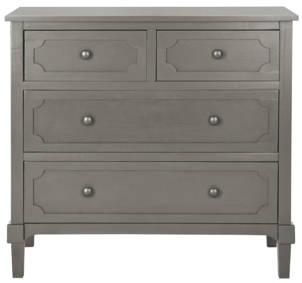 Safavieh Rosaleen Dresser - Timeless Country Cottage Charm With 5 Drawers, Soft Grey Finish For Any Space AMH5724A