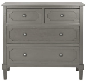 Safavieh Rosaleen Dresser - Timeless Country Cottage Charm With 5 Drawers, Soft Grey Finish For Any Space AMH5724A