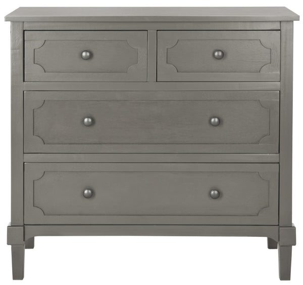 Safavieh Rosaleen Dresser - Timeless Country Cottage Charm With 5 Drawers, Soft Grey Finish For Any Space AMH5724A