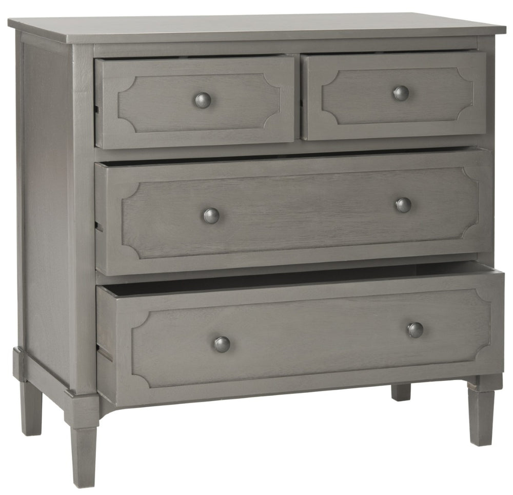 Safavieh Rosaleen Dresser - Timeless Country Cottage Charm With 5 Drawers, Soft Grey Finish For Any Space AMH5724A