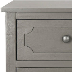 Safavieh Rosaleen Dresser - Timeless Country Cottage Charm With 5 Drawers, Soft Grey Finish For Any Space AMH5724A