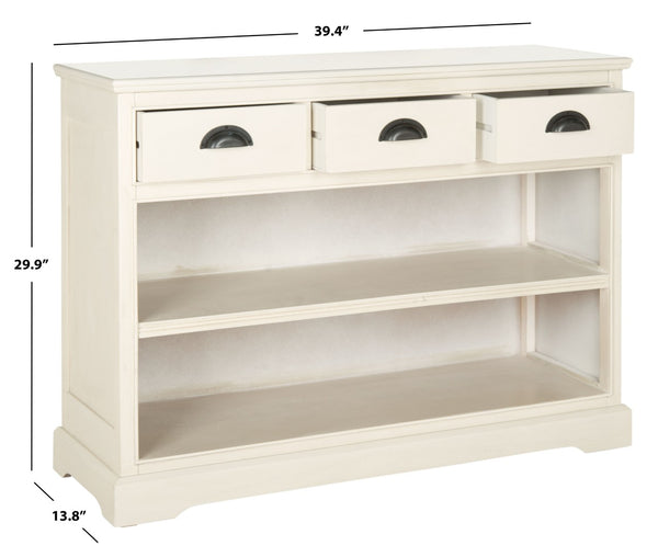 Safavieh Prudence Bookshelf Unit - Elegant Storage Solution With Open Shelves & Drawers For Small Spaces AMH5727B