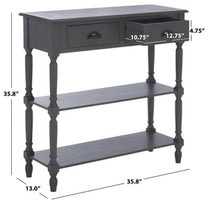 Safavieh Salem Console Table With Spindle Legs & Storage - Perfect For Entryways, Living Rooms, Or Bedrooms Grey AMH5732A