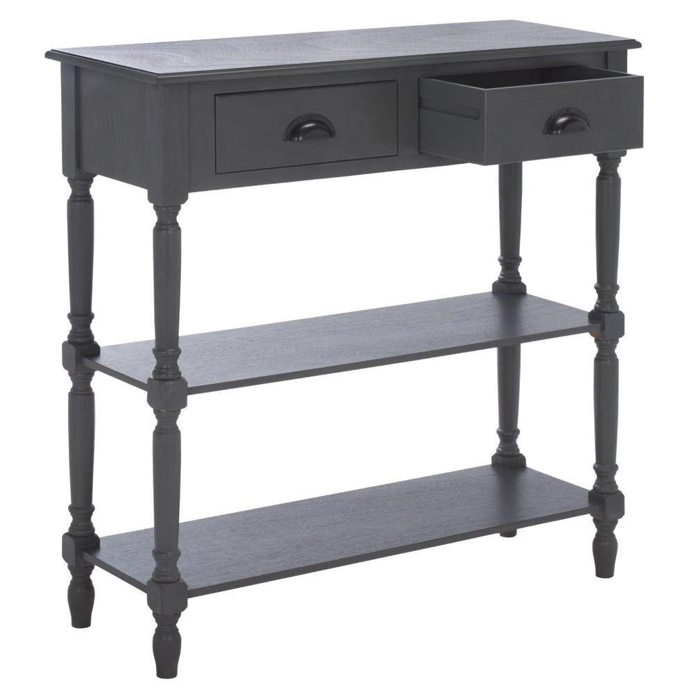 Safavieh Salem Console Table With Spindle Legs & Storage - Perfect For Entryways, Living Rooms, Or Bedrooms Grey AMH5732A