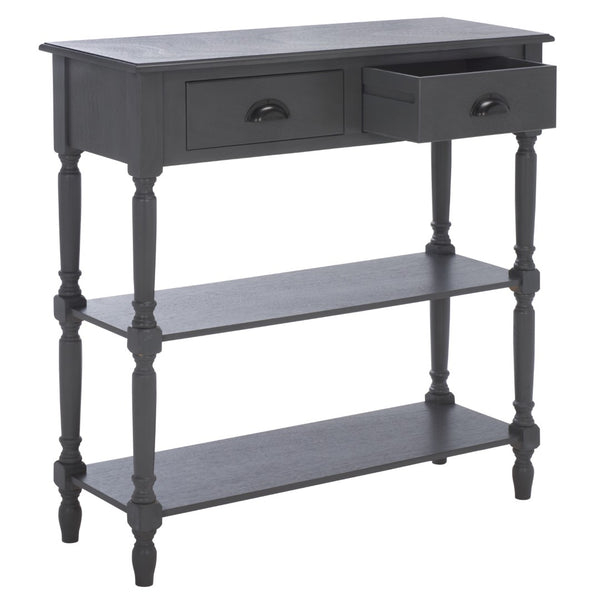 Safavieh Salem Console Table With Spindle Legs & Storage - Perfect For Entryways, Living Rooms, Or Bedrooms Grey AMH5732A