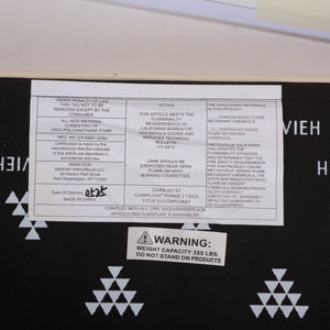 Safavieh Lonan Storage Bench With Woven Baskets And Cotton Cushion - Stylish Entryway Organization Solution Blue Pine,Mdf,Foam,Fabric,Seagrass Amh5733h