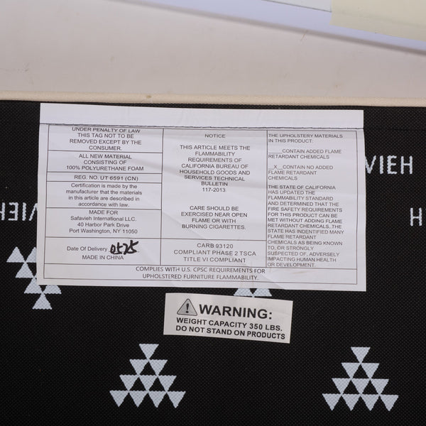 Safavieh Lonan Storage Bench With Woven Baskets And Cotton Cushion - Stylish Entryway Organization Solution Blue Pine,Mdf,Foam,Fabric,Seagrass Amh5733h