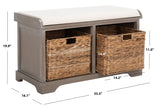 Freddy Wicker Storage Bench