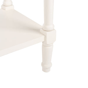 Safavieh Christa Console Table - Timeless Rustic Charm With Rattan Drawers And Open Shelf For Storage & Display Vintage White AMH5737B