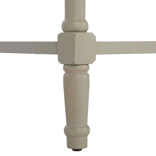 Safavieh Christa Console Table - Timeless Rustic Charm With Rattan Drawers And Open Shelf For Storage & Display Vintage Grey AMH5737D