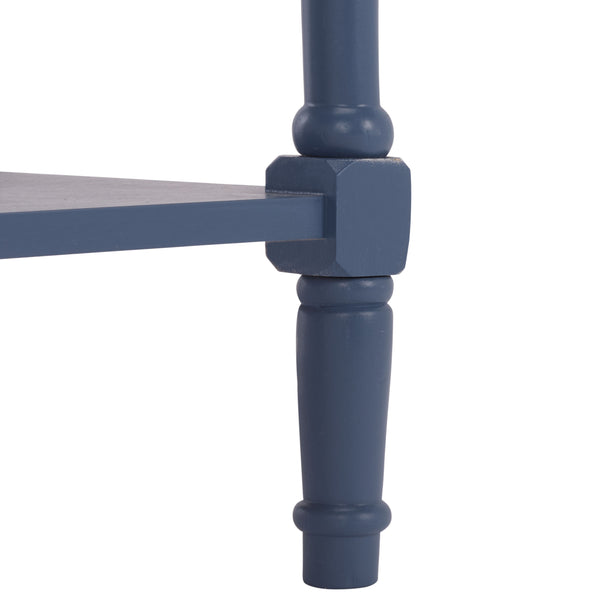 Safavieh Christa Console - Rustic Charm With Rattan Weave Drawers For Stylish Storage And Display Solutions Blue Pine,Mdf,Banana Leaf Amh5737h