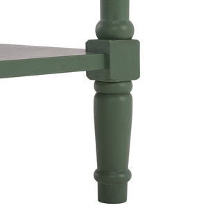 Safavieh Christa Console - Rustic Charm With Rattan Weave Drawers For Stylish Storage And Display Solutions Dusty Green Pine,Mdf,Banana Leaf Amh5737j