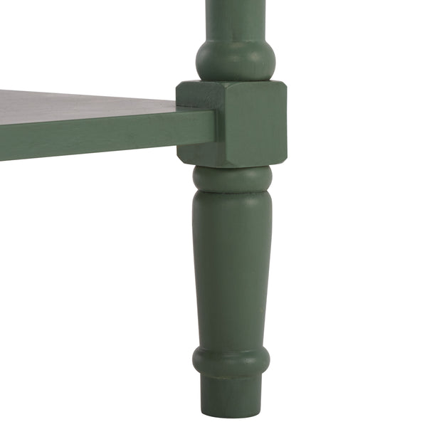 Safavieh Christa Console - Rustic Charm With Rattan Weave Drawers For Stylish Storage And Display Solutions Dusty Green Pine,Mdf,Banana Leaf Amh5737j