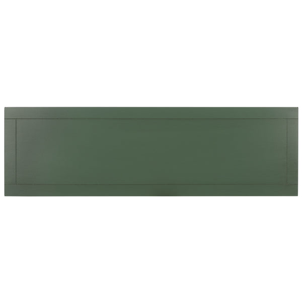 Safavieh Christa Console - Rustic Charm With Rattan Weave Drawers For Stylish Storage And Display Solutions Dusty Green Pine,Mdf,Banana Leaf Amh5737j