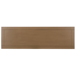 Safavieh Christa Console - Desert Brown Pine With Rattan Weave Drawers For Stylish Storage & Display Solutions Desert Brown Pine,Mdf,Banana Leaf Amh5737l