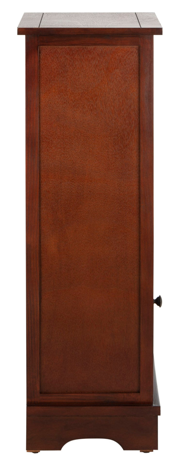 Safavieh Connery Cabinet - Rustic Farmhouse Storage Solution With Woven Baskets For Stylish Organization Cherry AMH5742C