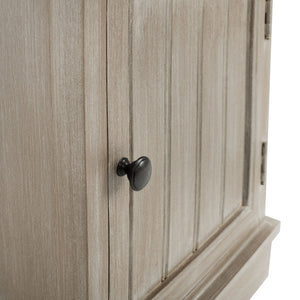Safavieh Connery Cabinet - Rustic Farmhouse Storage Solution With Woven Baskets For Stylish Organization White Wash AMH5742E