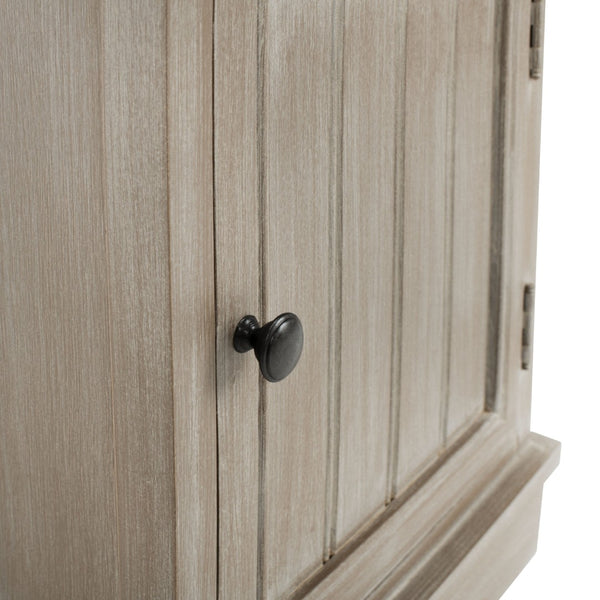 Safavieh Connery Cabinet - Rustic Farmhouse Storage Solution With Woven Baskets For Stylish Organization White Wash AMH5742E