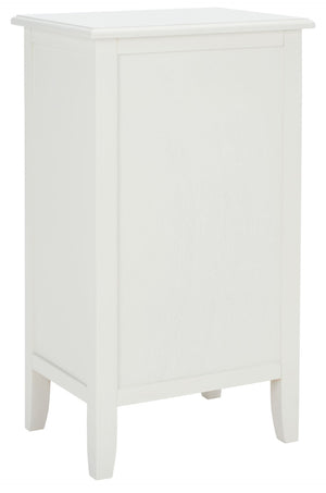 Safavieh Everly Drawer Side Table – Coastal Cottage Charm With Practical Storage For Modern Living Spaces Vintage White AMH5743B