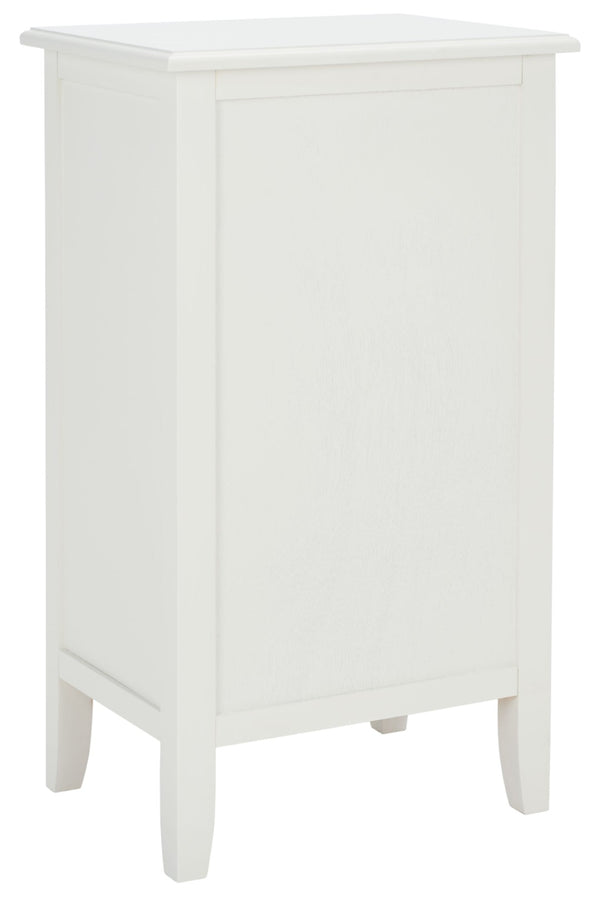 Safavieh Everly Drawer Side Table – Coastal Cottage Charm With Practical Storage For Modern Living Spaces Vintage White AMH5743B