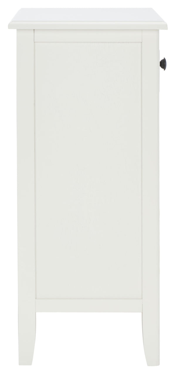 Safavieh Everly Drawer Side Table – Coastal Cottage Charm With Practical Storage For Modern Living Spaces Vintage White AMH5743B