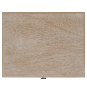 Everly Coastal Cottage Side Table - Charming Pine Design with Storage for Farmhouse Décor Needs