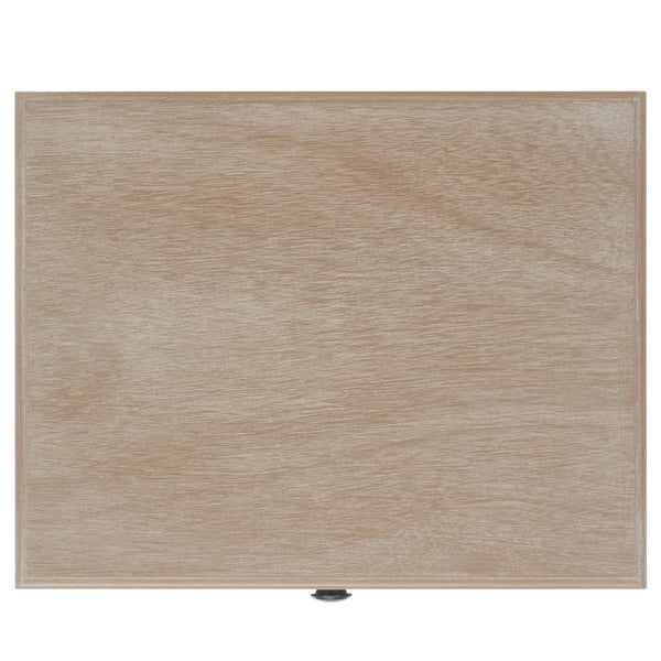 Everly Coastal Cottage Side Table - Charming Pine Design with Storage for Farmhouse Décor Needs